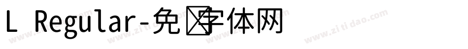 L Regular字体转换